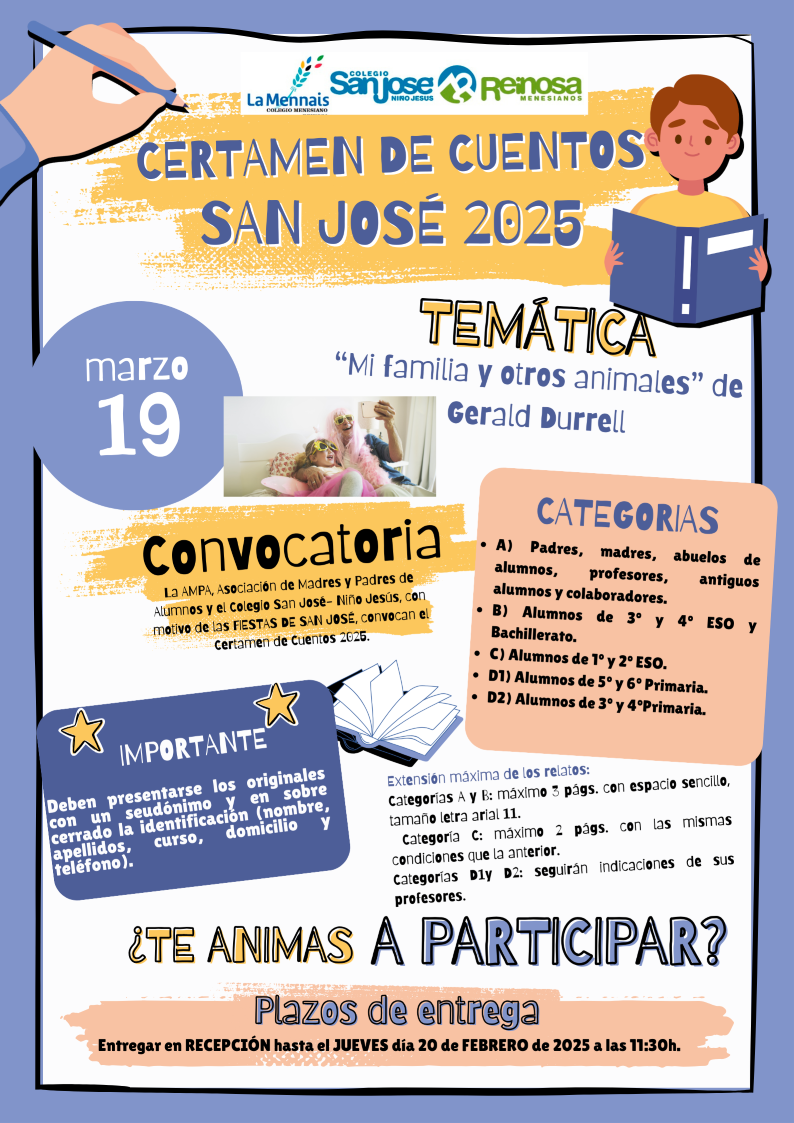 Certamen de cuentos San José 2025